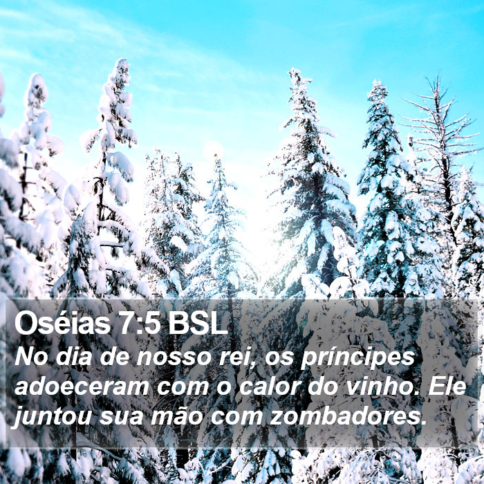 Oséias 7:5 BSL Bible Study