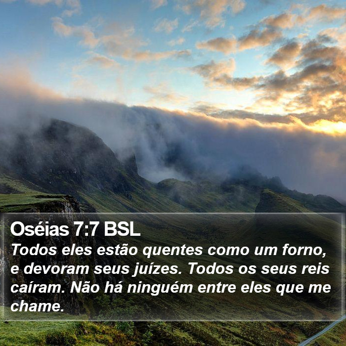 Oséias 7:7 BSL Bible Study