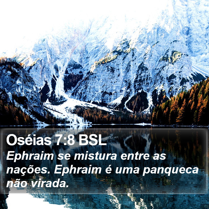 Oséias 7:8 BSL Bible Study