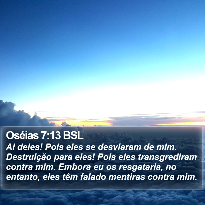 Oséias 7:13 BSL Bible Study