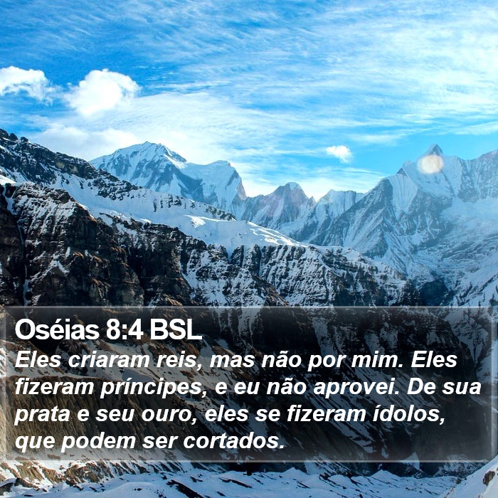 Oséias 8:4 BSL Bible Study