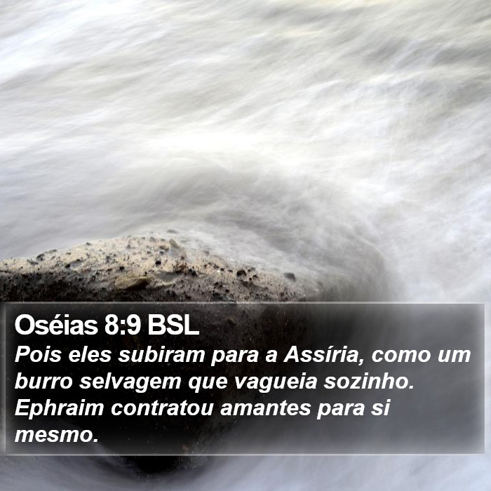 Oséias 8:9 BSL Bible Study