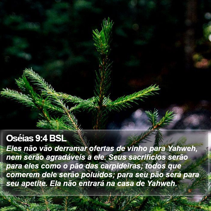 Oséias 9:4 BSL Bible Study