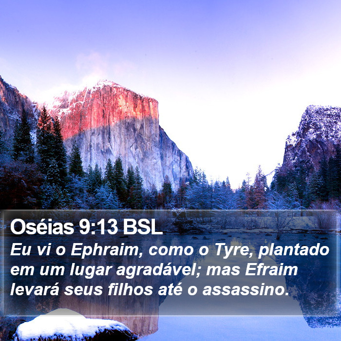 Oséias 9:13 BSL Bible Study