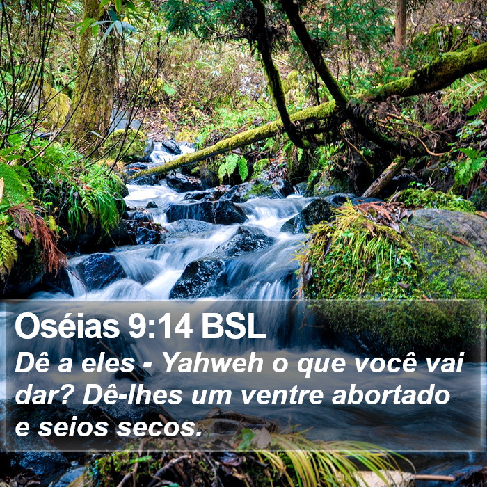 Oséias 9:14 BSL Bible Study