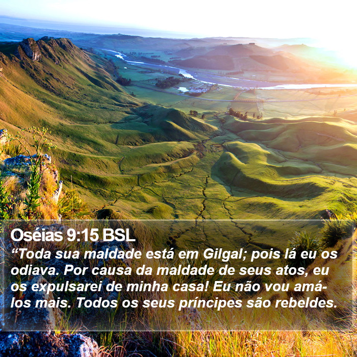 Oséias 9:15 BSL Bible Study