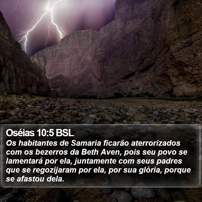 Oséias 10:5 BSL Bible Study