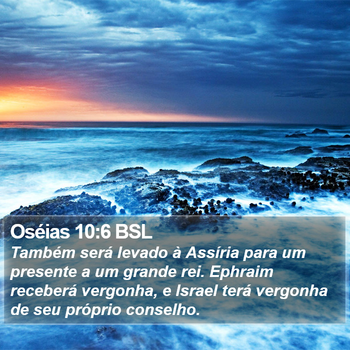 Oséias 10:6 BSL Bible Study