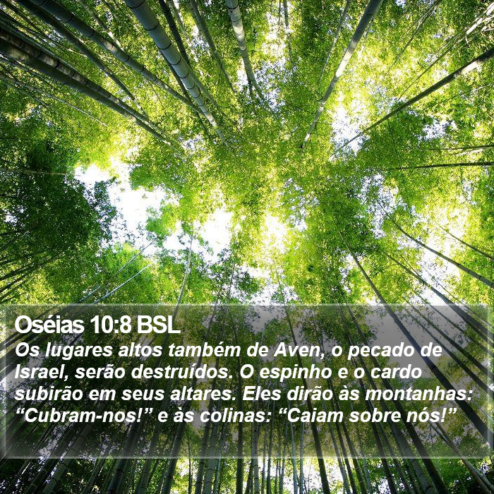 Oséias 10:8 BSL Bible Study