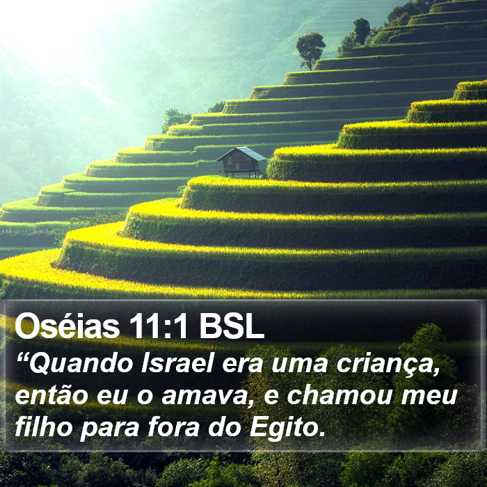 Oséias 11:1 BSL Bible Study