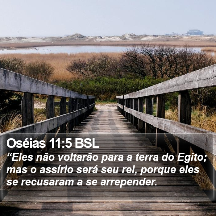 Oséias 11:5 BSL Bible Study