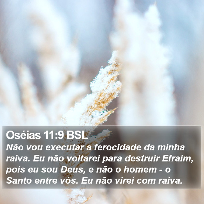 Oséias 11:9 BSL Bible Study