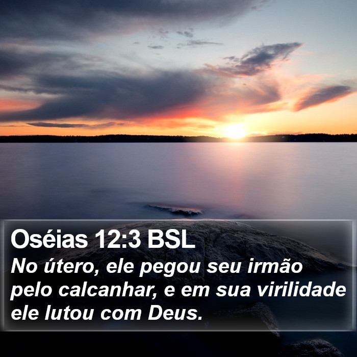 Oséias 12:3 BSL Bible Study