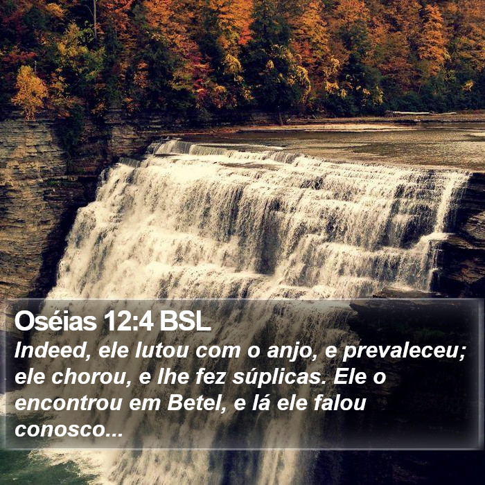 Oséias 12:4 BSL Bible Study