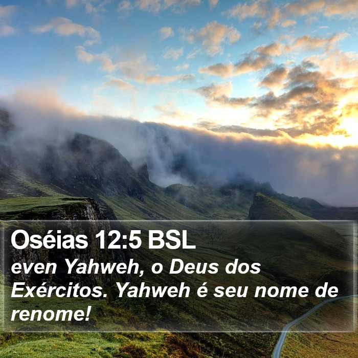 Oséias 12:5 BSL Bible Study