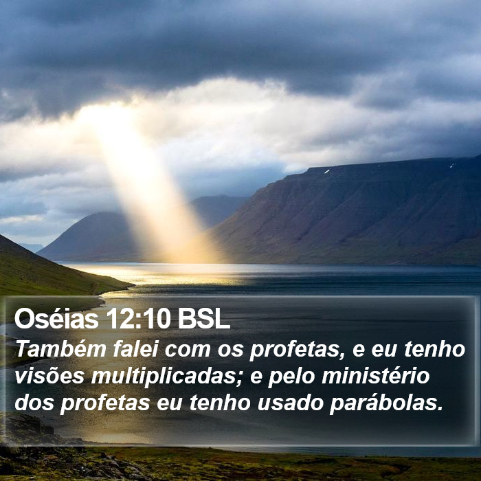 Oséias 12:10 BSL Bible Study