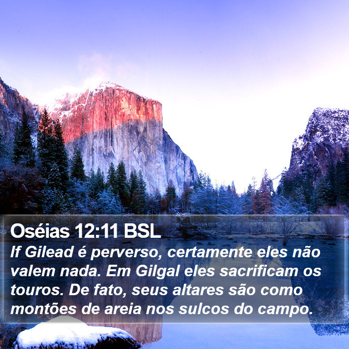 Oséias 12:11 BSL Bible Study