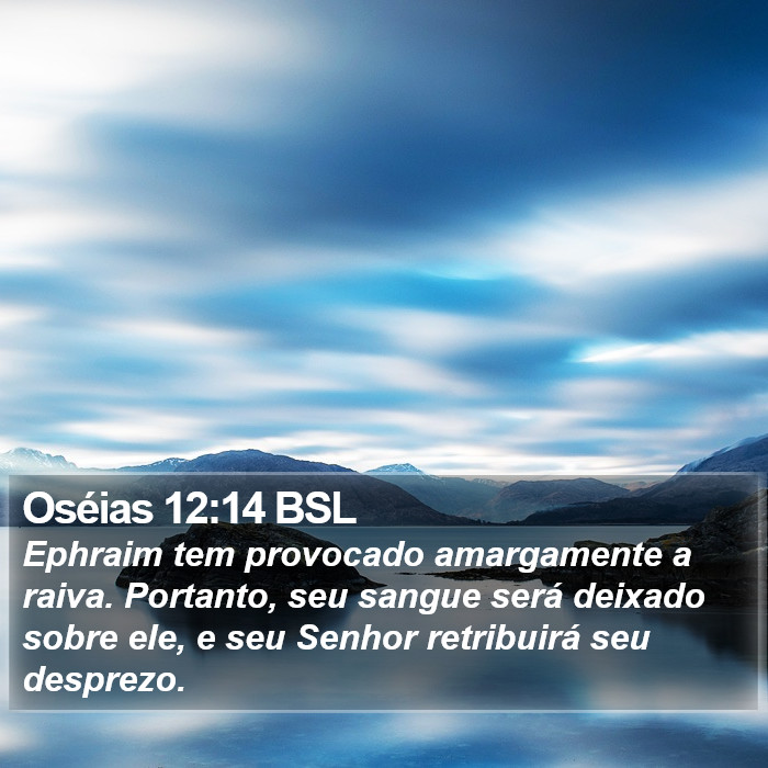 Oséias 12:14 BSL Bible Study