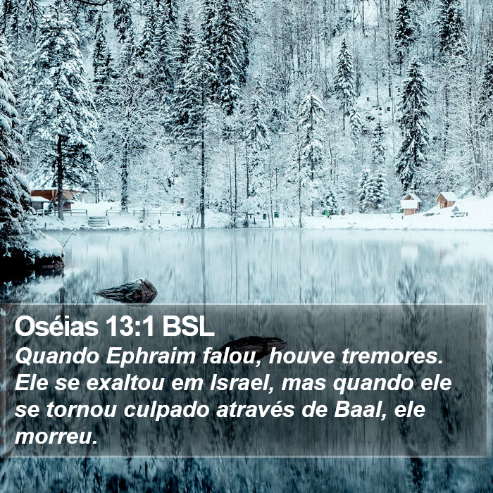 Oséias 13:1 BSL Bible Study