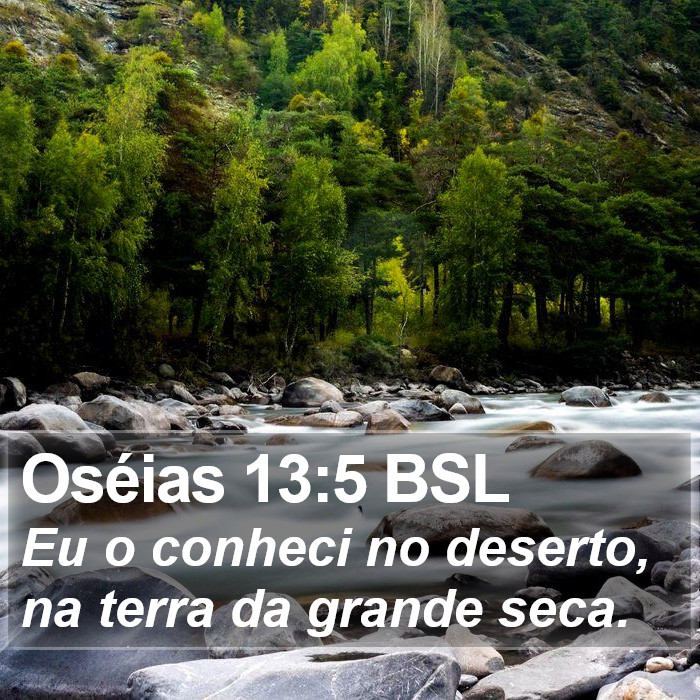 Oséias 13:5 BSL Bible Study