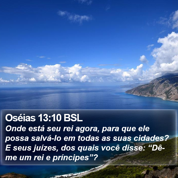 Oséias 13:10 BSL Bible Study