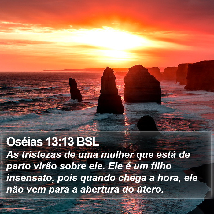 Oséias 13:13 BSL Bible Study