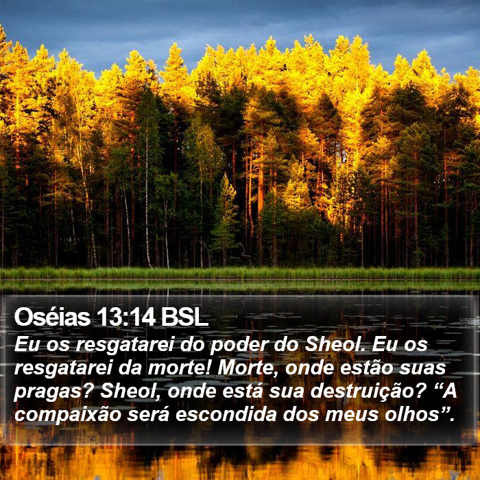 Oséias 13:14 BSL Bible Study