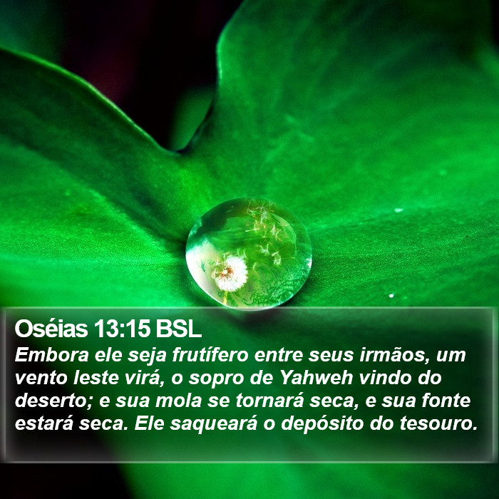 Oséias 13:15 BSL Bible Study