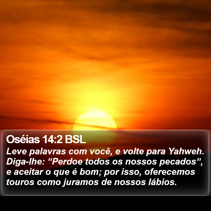 Oséias 14:2 BSL Bible Study