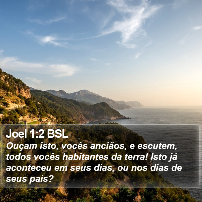 Joel 1:2 BSL Bible Study