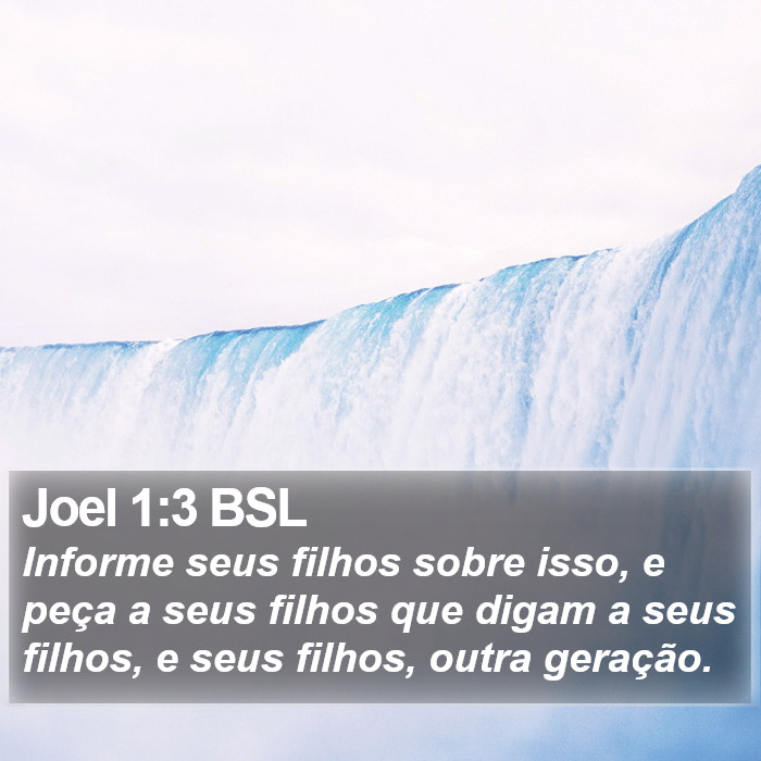 Joel 1:3 BSL Bible Study