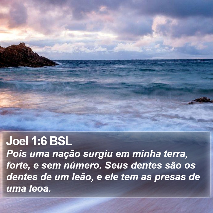 Joel 1:6 BSL Bible Study