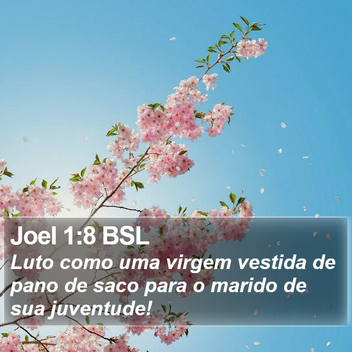 Joel 1:8 BSL Bible Study