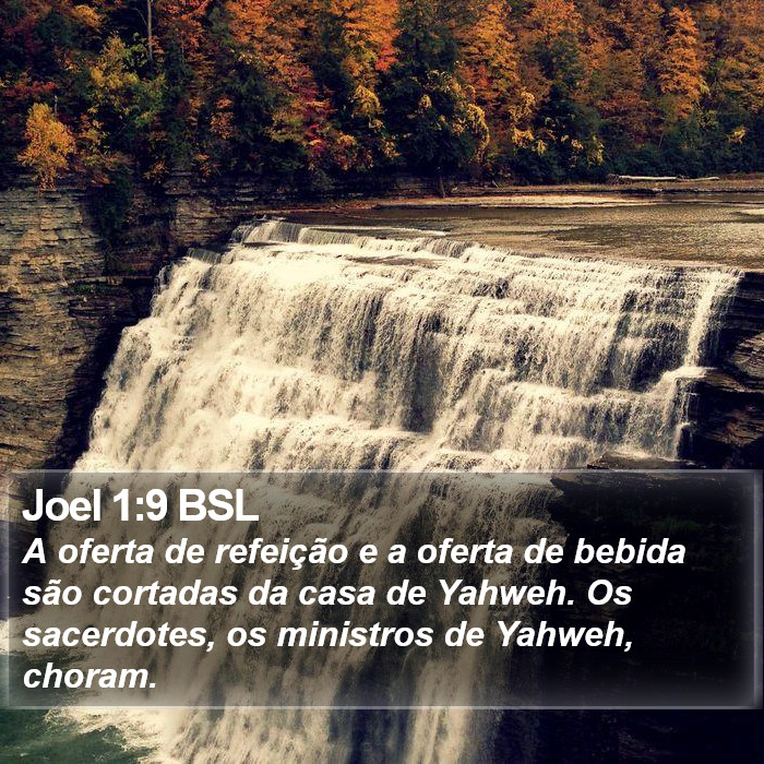 Joel 1:9 BSL Bible Study