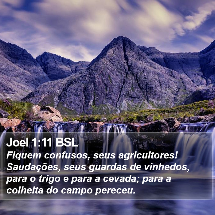 Joel 1:11 BSL Bible Study