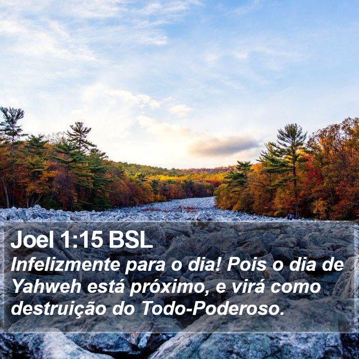 Joel 1:15 BSL Bible Study