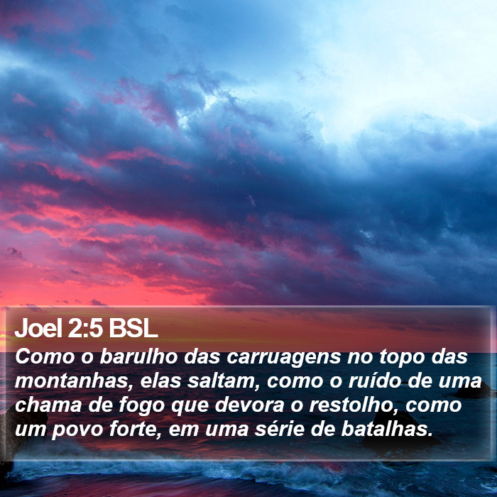 Joel 2:5 BSL Bible Study