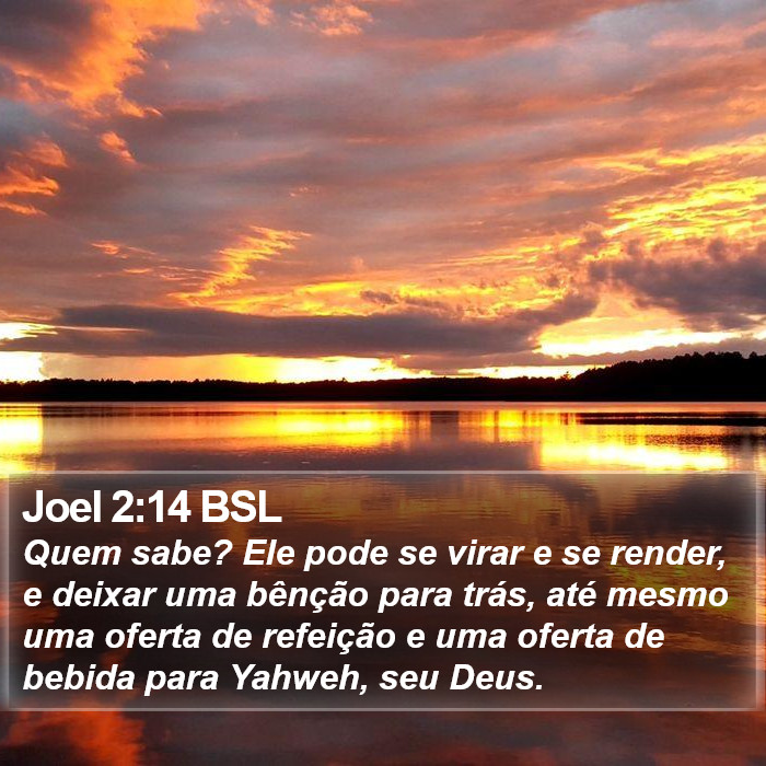 Joel 2:14 BSL Bible Study