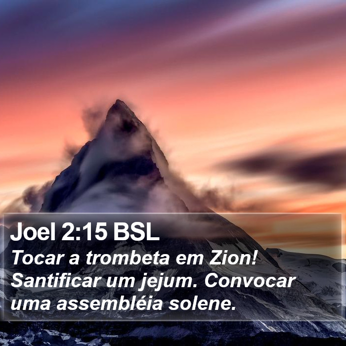 Joel 2:15 BSL Bible Study