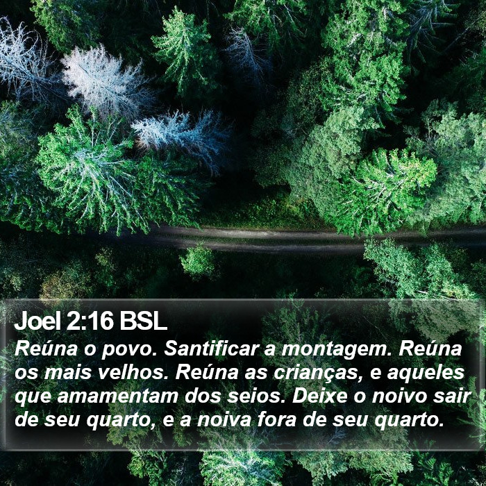 Joel 2:16 BSL Bible Study