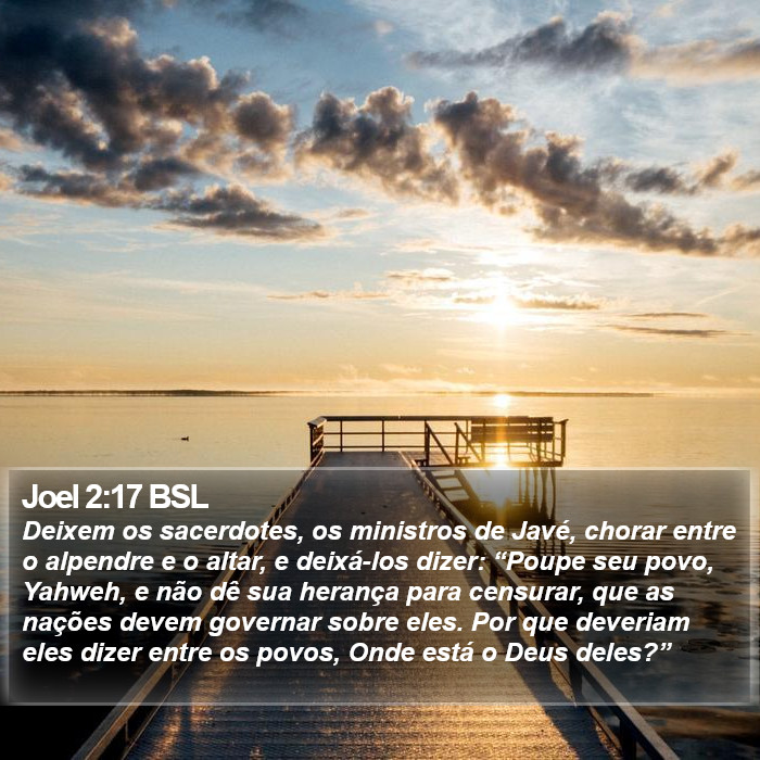 Joel 2:17 BSL Bible Study