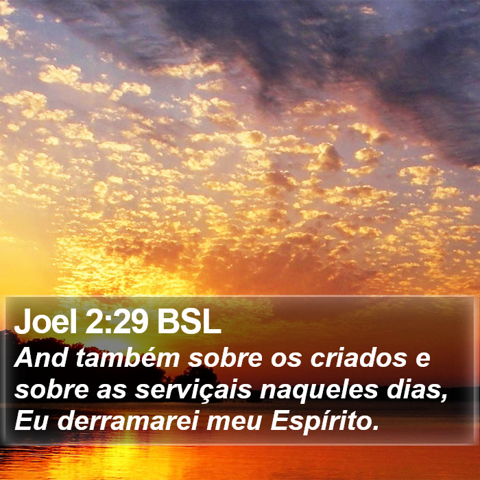 Joel 2:29 BSL Bible Study