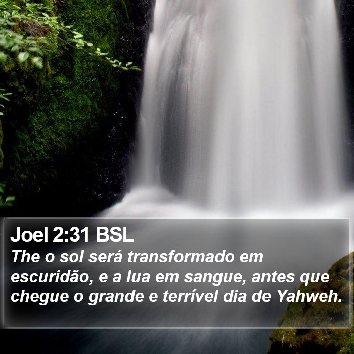 Joel 2:31 BSL Bible Study