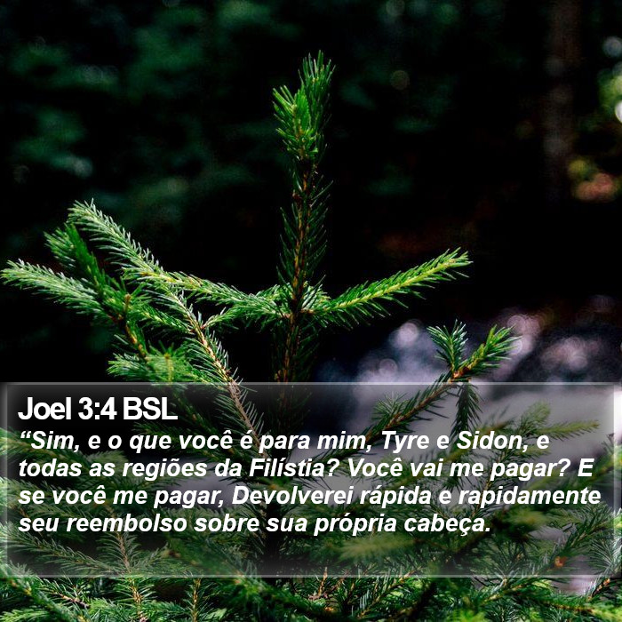 Joel 3:4 BSL Bible Study