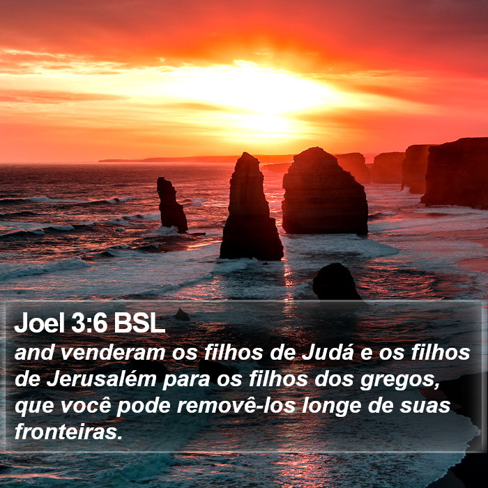 Joel 3:6 BSL Bible Study