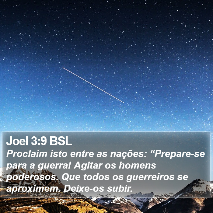 Joel 3:9 BSL Bible Study