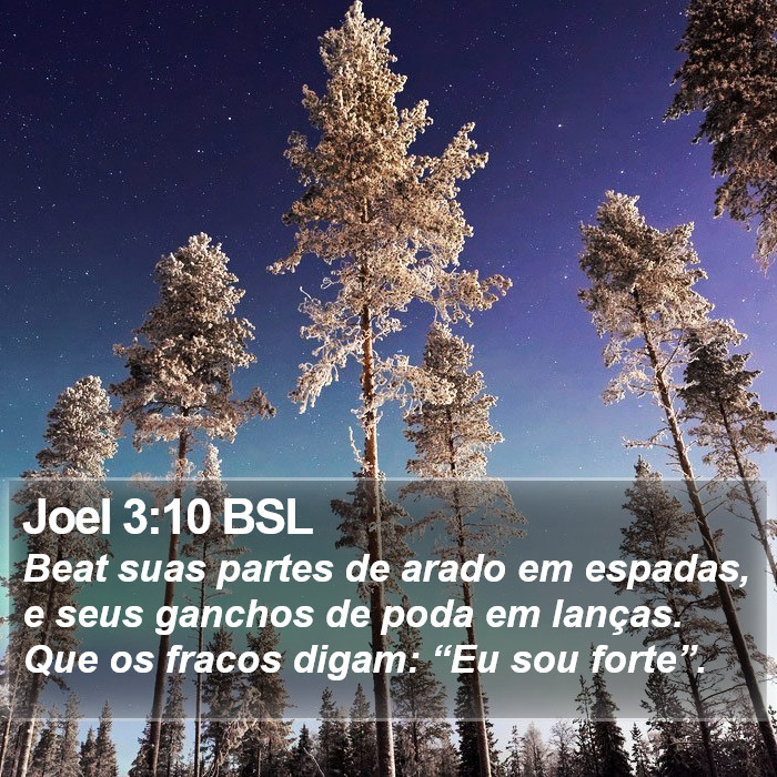 Joel 3:10 BSL Bible Study