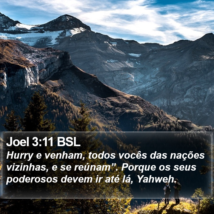 Joel 3:11 BSL Bible Study