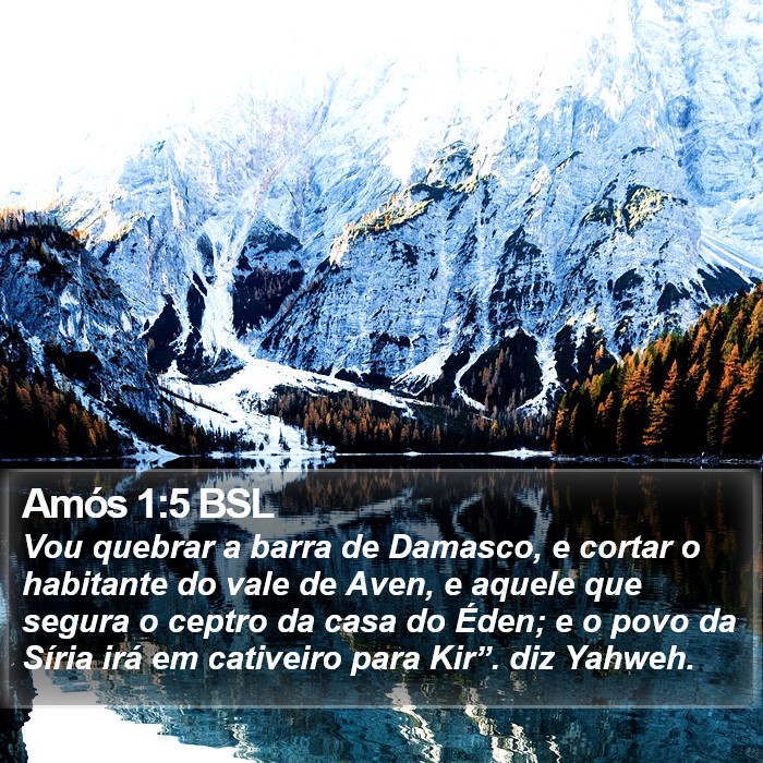 Amós 1:5 BSL Bible Study