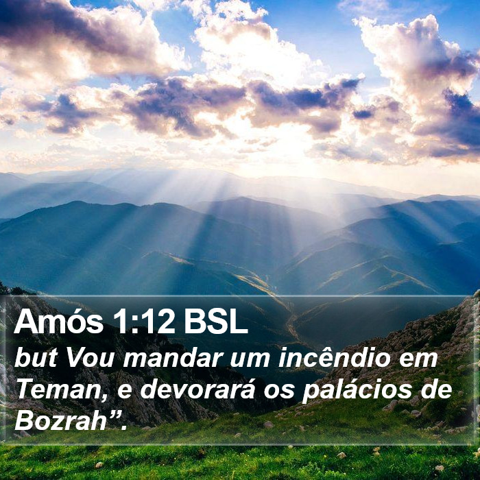 Amós 1:12 BSL Bible Study